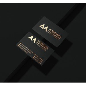 Varak Yaldızlı Sıvama Kartvizit ALK012